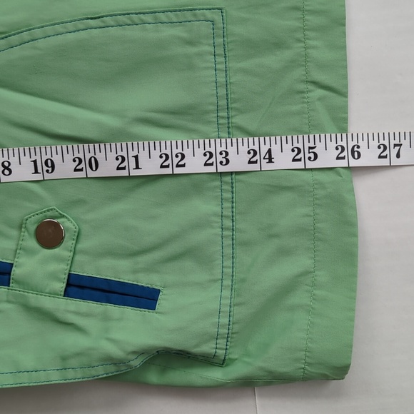 The Tog Shop Zippered Fall Lined Lightweight Coat M Green Blue Accent - Picture 15 of 16